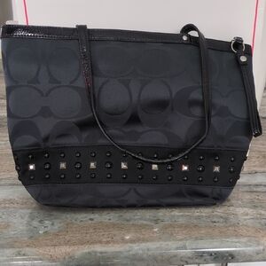 Coach Elegant Black Designer Tote Bag